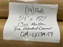 Lot of 54&#x22; x 150&#x2019; 13 oz. Matt Fire Retardant Banner