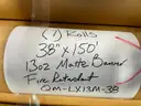 Lot of 38&#x22; x 150&#x2019; 13 oz. Fire Retardant Matte Banner