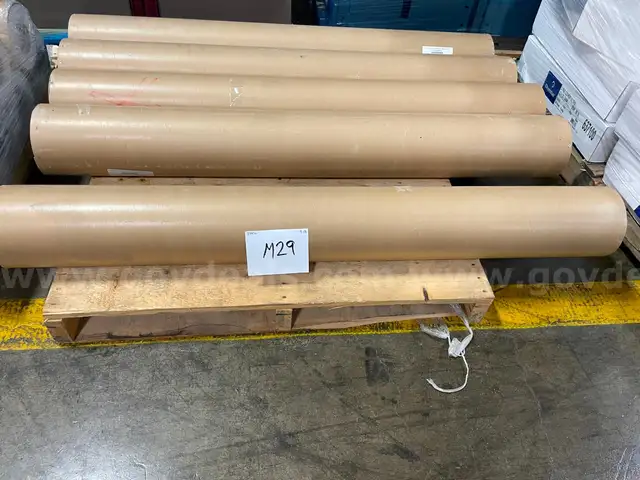 Lot of 54&#x22; x 150&#x2019; 13 oz. Frontlit Fire Retardant Matte Banner