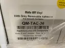 Lot of 36&#x22; x 100&#x2019; Matte WR Vinyl with Fgrey Removable Adhesive
