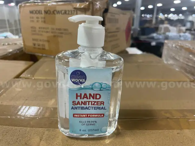 Lot of (5) Pallets of Clean Works Antibacterial Hand Sanitizer