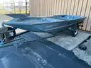 1996 AlumaWeld 16 ft. Aluminum Boat with Trailer
