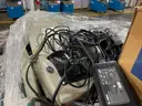 Lot of Zebra Brand Scanners, Printers, Batteries, Chargers and ID Card Printers