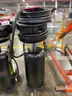 Lot of (3) Portable Oil Drain Tanks and Misc. Drain Pans