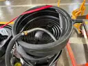 Lot of (3) Portable Oil Drain Tanks and Misc. Drain Pans