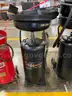Lot of (3) Portable Oil Drain Tanks and Misc. Drain Pans