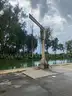 Jib Crane, 18&#x27; Tall with 14&#x27; Boom, 4&#x22; Floor Mount Base