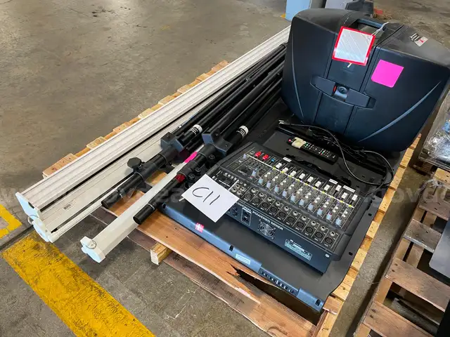 Lot of Audio Equipment, TV, &#x26; Projection Screens