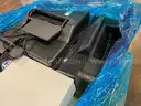 Lot of Used Printers, Box of Ink Cartridges, and Toner