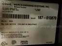 Crane Merchant Media 6 Vending Machine, Model 187D