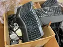 Lot of Used Keyboards, Mice, and Misc. Cables
