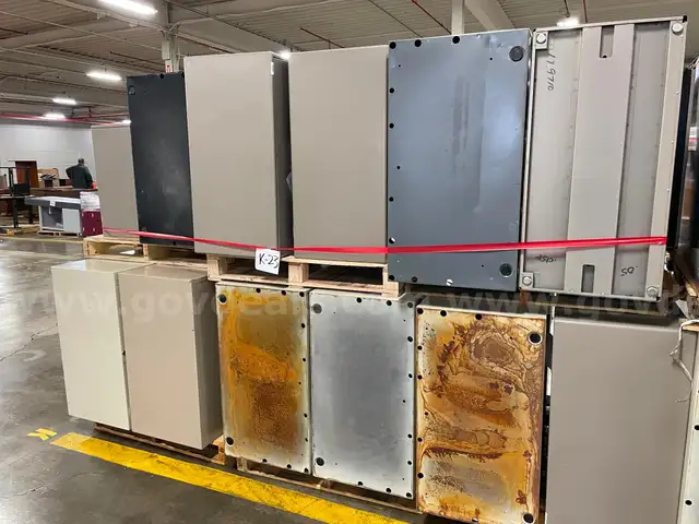 Lot of Metal Filing Cabinets