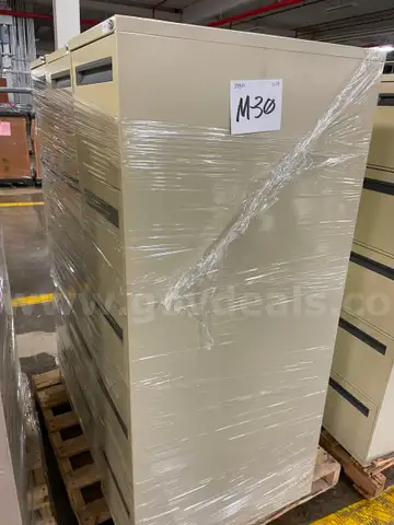 Lot of (3) Metal File Cabinets