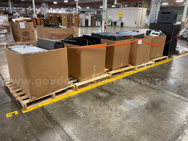 Lot of Laptops, Desktops, Servers, Dock Stations, Server Rack and Monitors