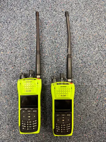 LOT of 2 Harris Portable Radios XL 200