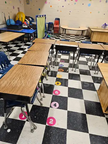 Lot of Twenty-Eight (28) Student Desks