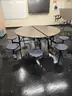 Lot of Twelve (12) Round Top Folding Tables / Each Seat Eight (8)
