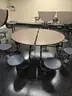 Lot of Twelve (12) Round Top Folding Tables / Each Seat Eight (8)