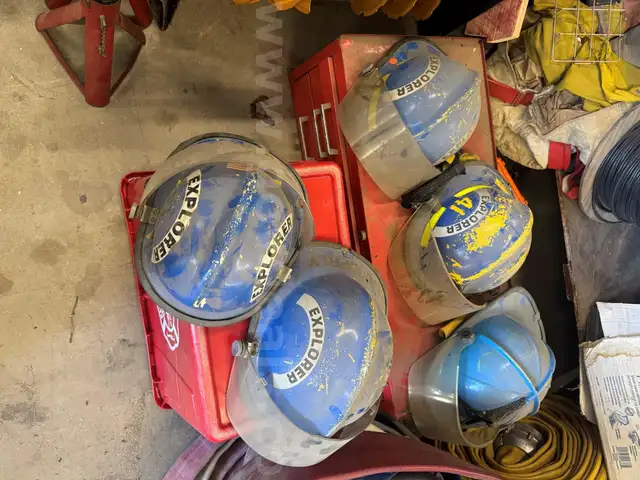 EXPIRED FIRE FIGHTING HELMETS