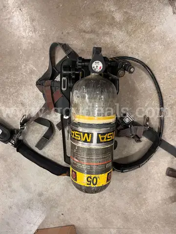 Lot of MSA Fire Hawk SCBA with Bottles and Masks