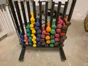 LOT of Dumbbells w/ Rack
