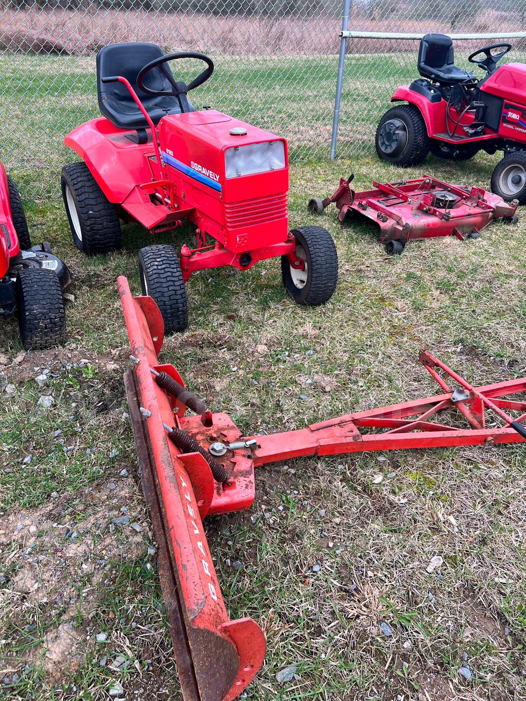 Gravely 8123 Garden Tractor with snow plow AllSurplus