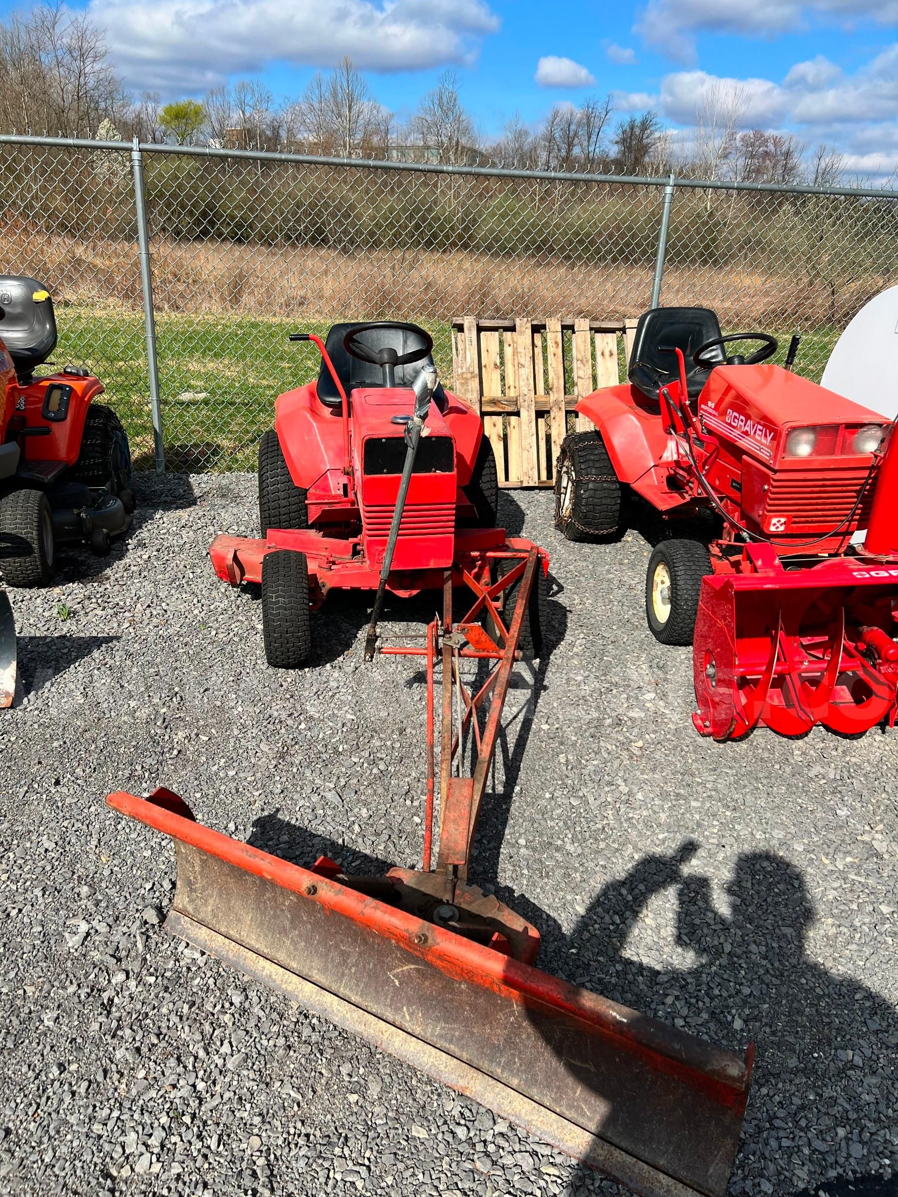 Gravely 8123 Garden Tractor with belly mower and snow plow GovDeals