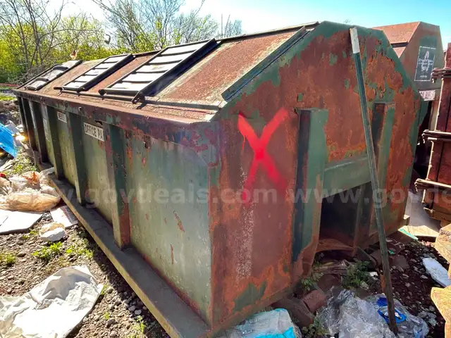 Convenience Center Coffin Style Recycling Dumpster