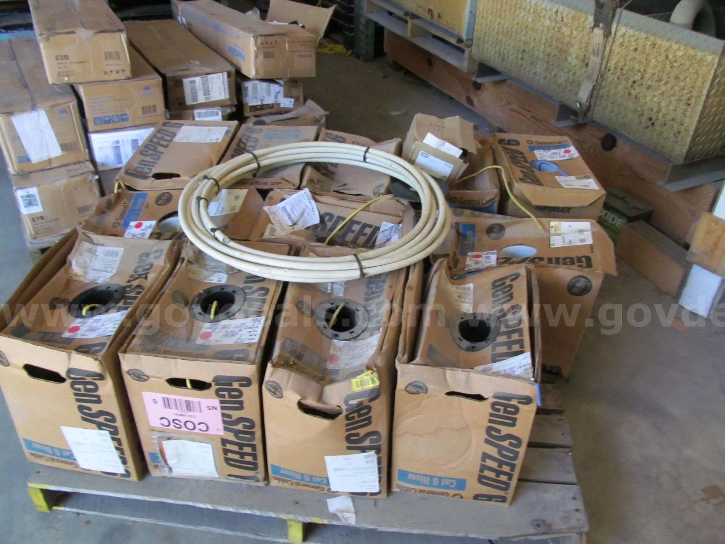 1 Pallet of 12 Boxes Gen Speed 6 / Cat 6 Riser Cable