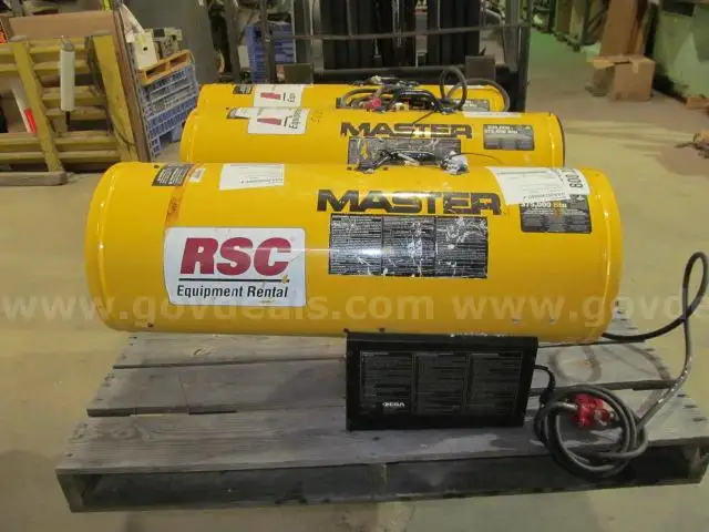 1 Pallet Lot Master 375,000 Propane Torpedo Heaters