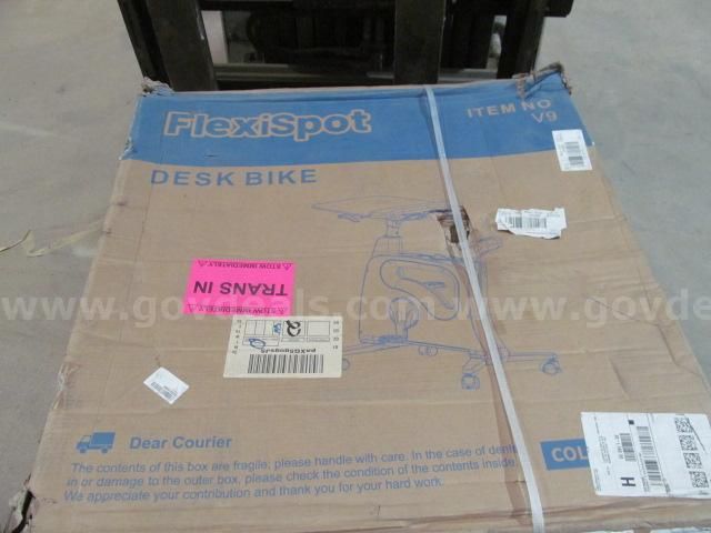 New Unused FlexiSpot V 9 White Desk Exercise Bike