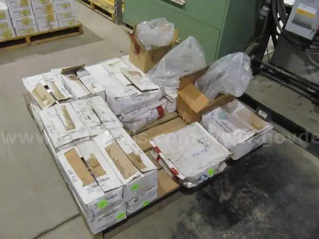 1 Pallet of Hardware :  Floor Plates and 2-hole Brackets