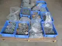 3 Pallets of Galvanized Hardware:  Lag Bolts and Carriage Bolts, Various Sizes