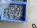3 Pallets of Galvanized Hardware:  Lag Bolts and Carriage Bolts, Various Sizes