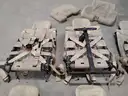 Lot of Six BAE Systems Military Vehicle Troopseats w/ 5-Point Harness