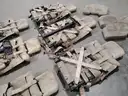 Lot of Six BAE Systems Military Vehicle Troopseats w/ 5-Point Harness