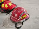Lot of Five Fire Fighter Helmets