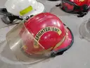 Lot of Five Fire Fighter Helmets