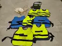 Seven Uline Cool Vests w/ Water Chiller Unit