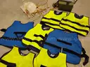 Seven Uline Cool Vests w/ Water Chiller Unit