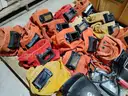 Lot of 16 Leather Welding Hoods w/ Extras