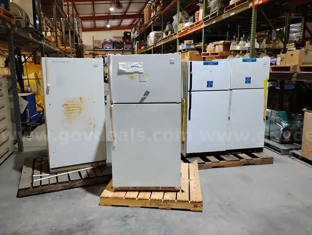 Lot Of Three Refrigerators And A Freezer