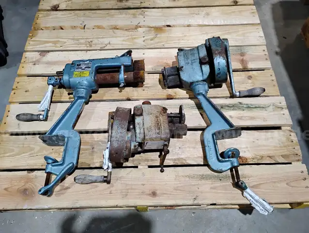 Lot of Three Roper Whitney Co - Rolling, Beading &#x26; Crimping Rotary Machines
