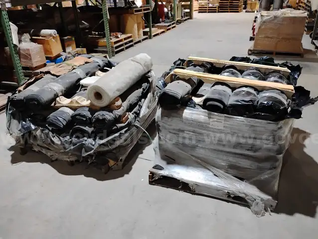 Two Pallets of Black Plastic Roll-Off Container Liners (46)