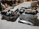 Two Pallets of Black Plastic Roll-Off Container Liners (46)