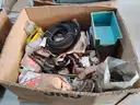 4 Plt Misc Industrial Lot : cables, chain, rubber belts, fans and more.