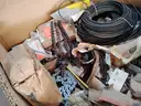 4 Plt Misc Industrial Lot : cables, chain, rubber belts, fans and more.
