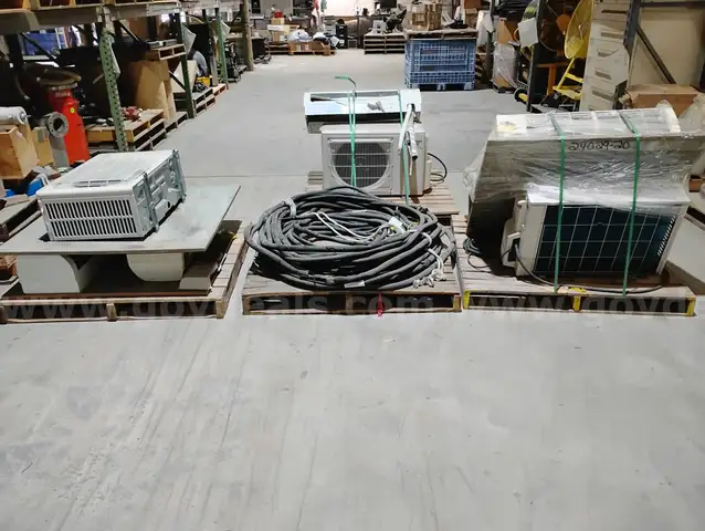 Lot of 4 ea Mitsubishi 18K BTU Mini Split AC Units Model# MVZ-HM18NA