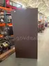 2 wooden shelving units