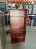 2 wooden shelving units